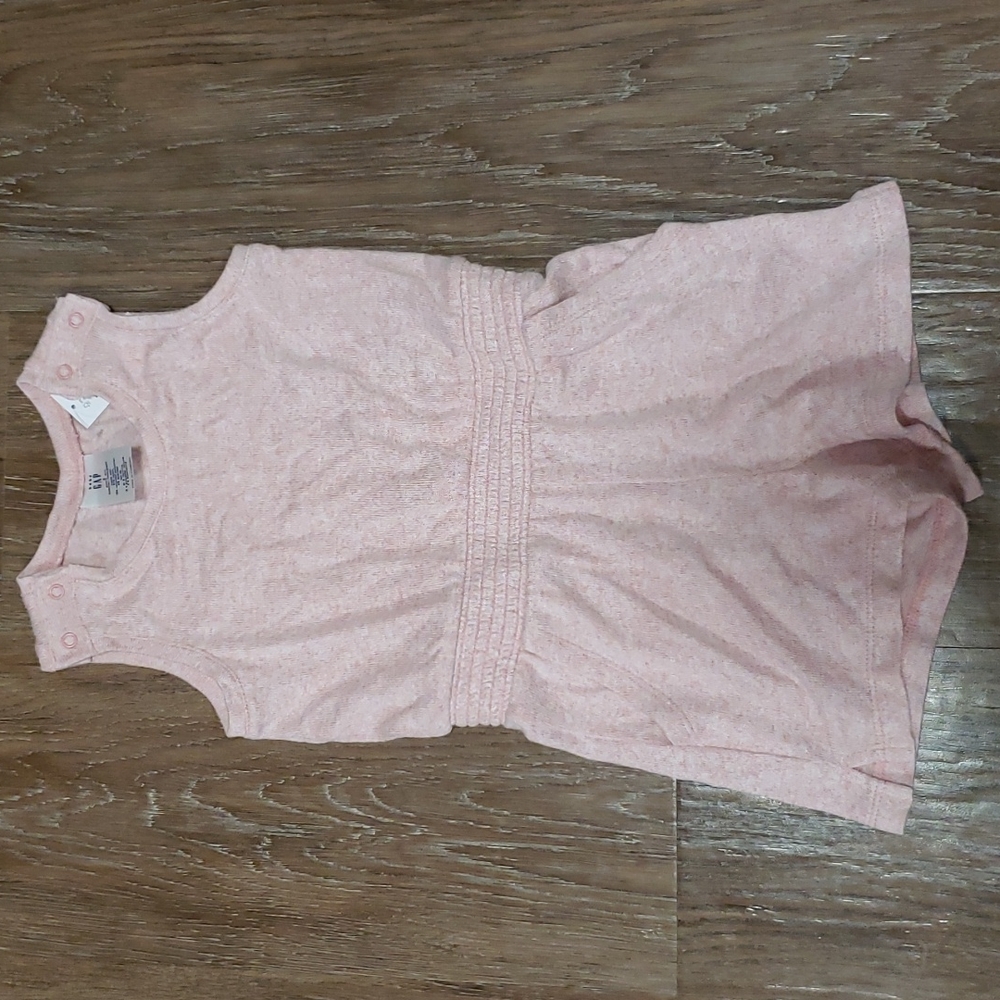 (3T) NWT GAP Toddler Girl's Heathered Rayon Blend Romper with Pockets Vacation